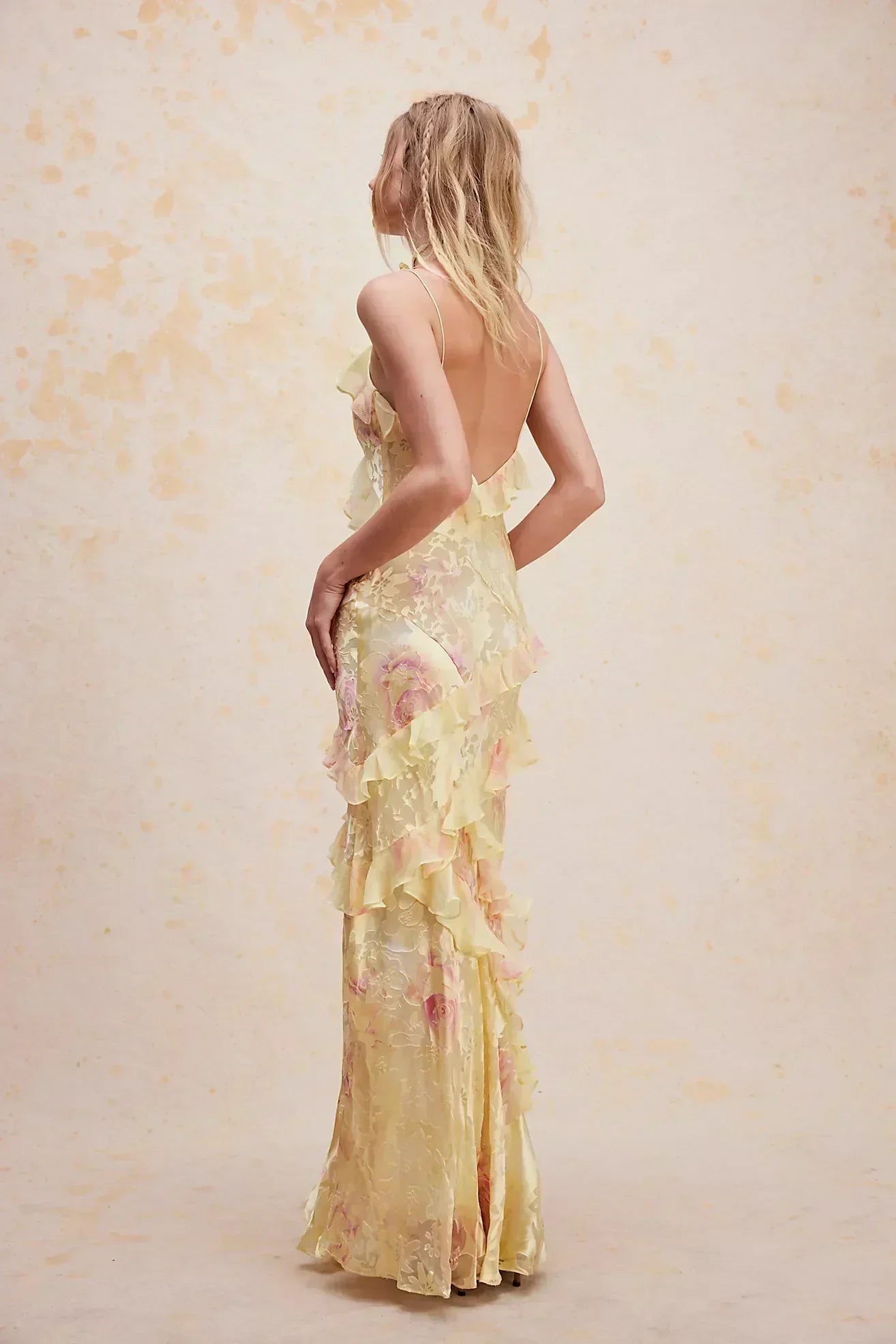 Amanda - Lightweight Sleeveless Maxi Dress Yellow