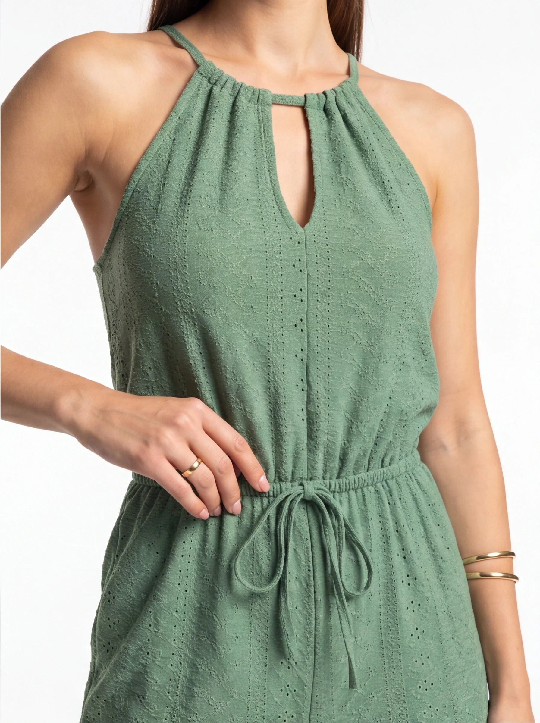 Elegant High-Waist Jumpsuit | Breathable Fabric & Flattering Fit