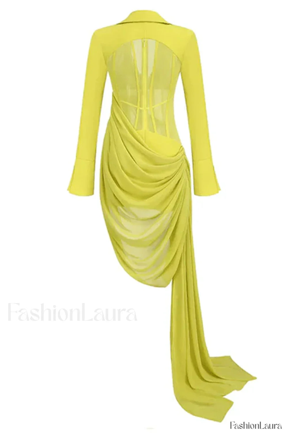 Draped Mesh Stylish Corset Mini Dress