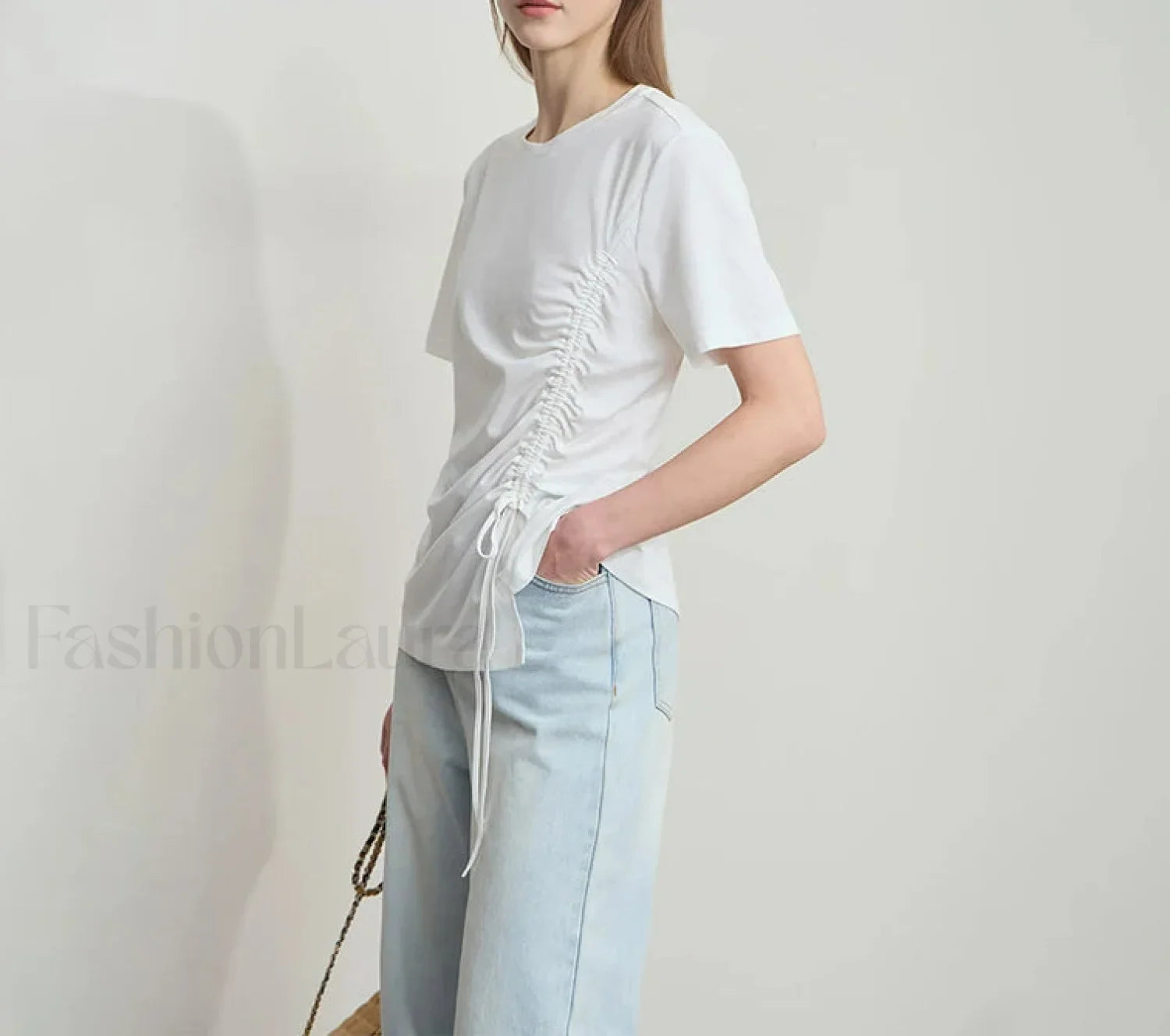 Drawstring Casual Fit T-Shirt