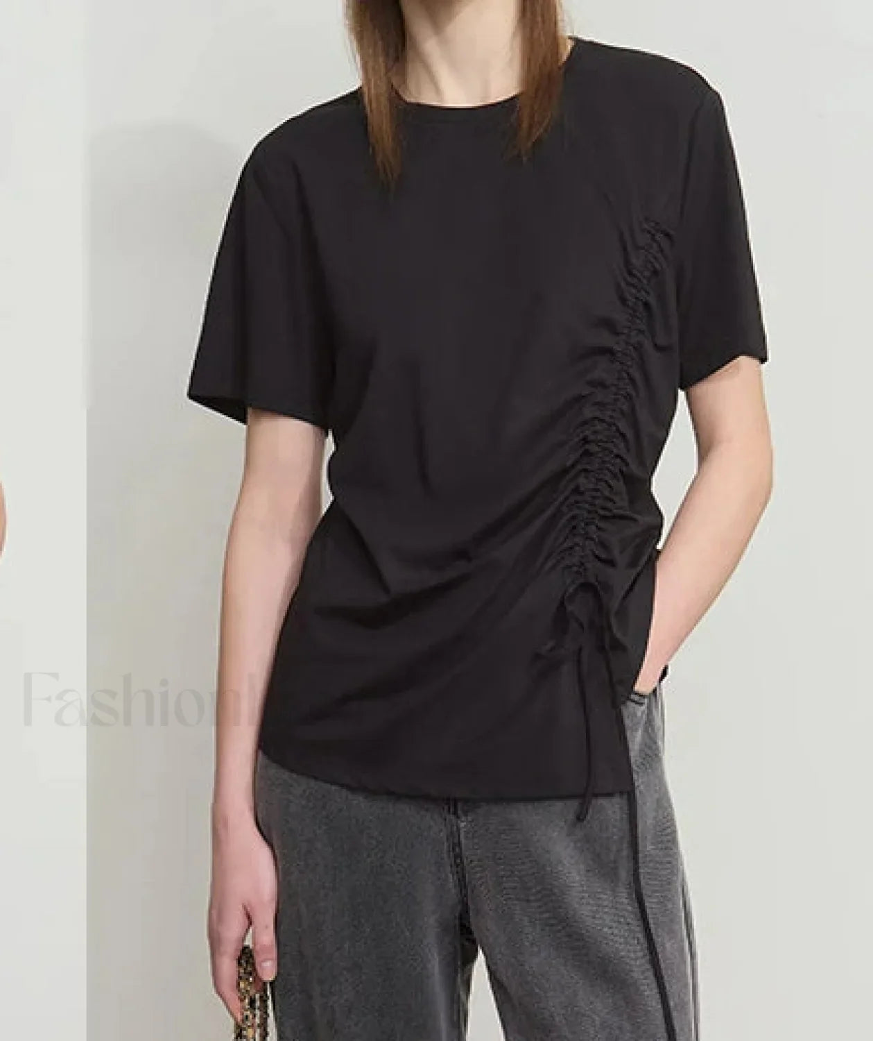 Drawstring Casual Fit T-Shirt