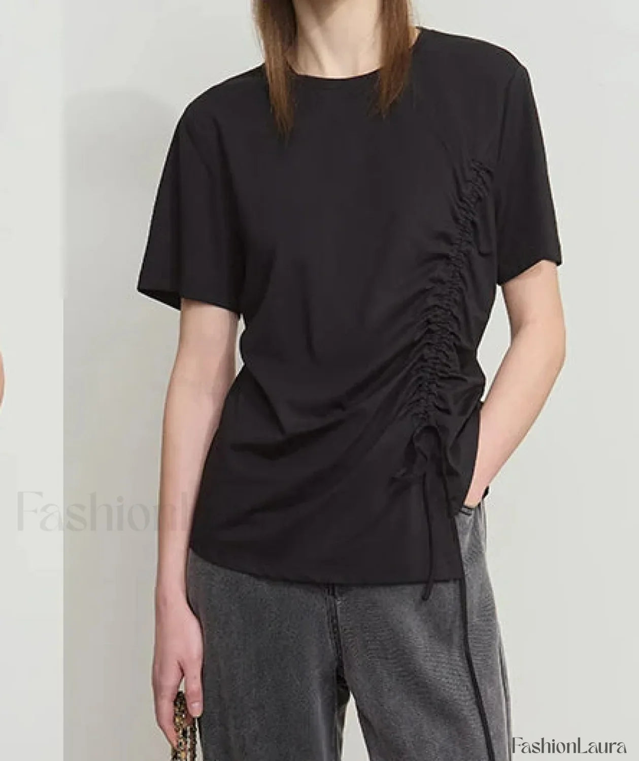 Drawstring Casual Fit T-Shirt