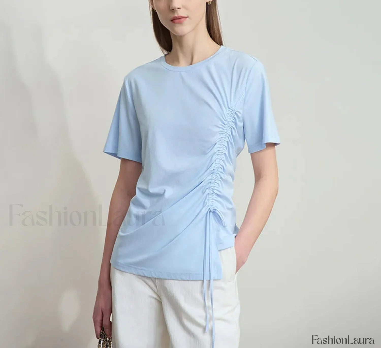 Drawstring Casual Fit T-Shirt