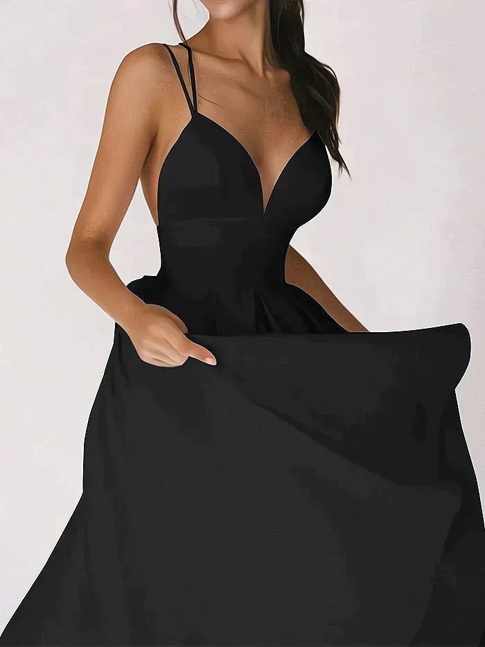 Rita Effortless V Neck Dress Statement Occasion Edit