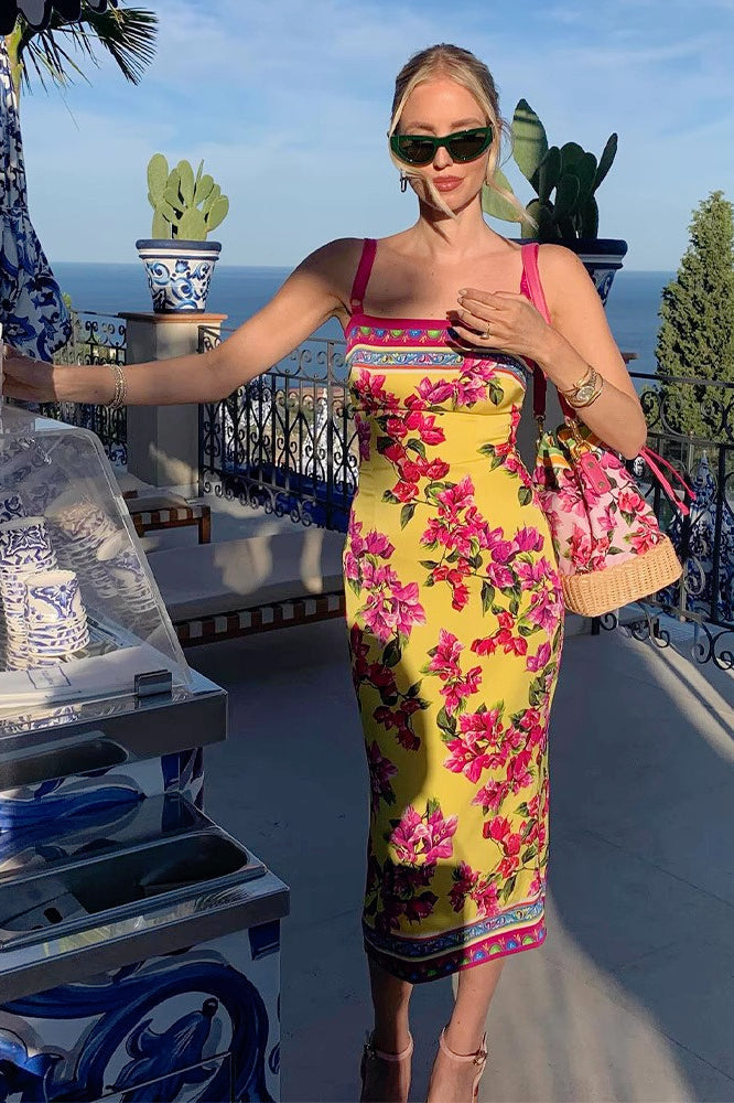 Bodycon Floral Dress