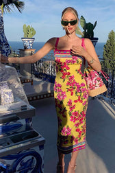 Bodycon Floral Dress