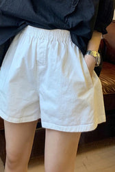 Relaxed Fit Paperbag Waist Shorts