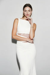 Cut Out Lace Panel Sleeveless Bodycon Dress