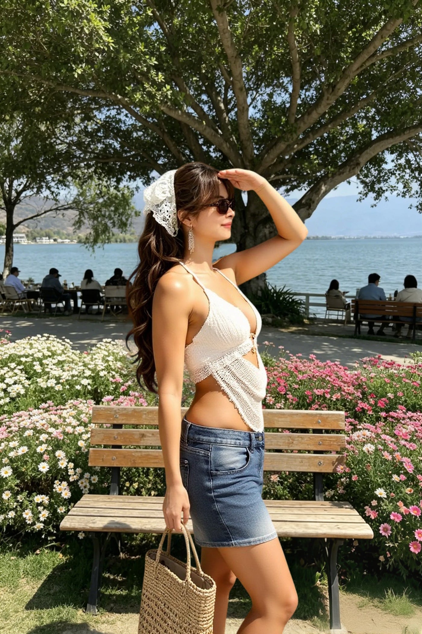 Halter Open Back Cami Top