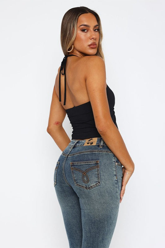Halter-Neck Crop Top
