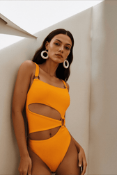 Sexy Solid Color Bodycon One Piece Swimsuit