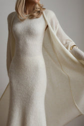 Cardigan Sleeveless Dress Knit Set