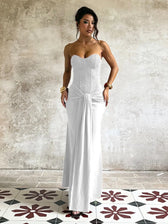 Strapless Corset Ruched Mermaid Maxi Gown 2