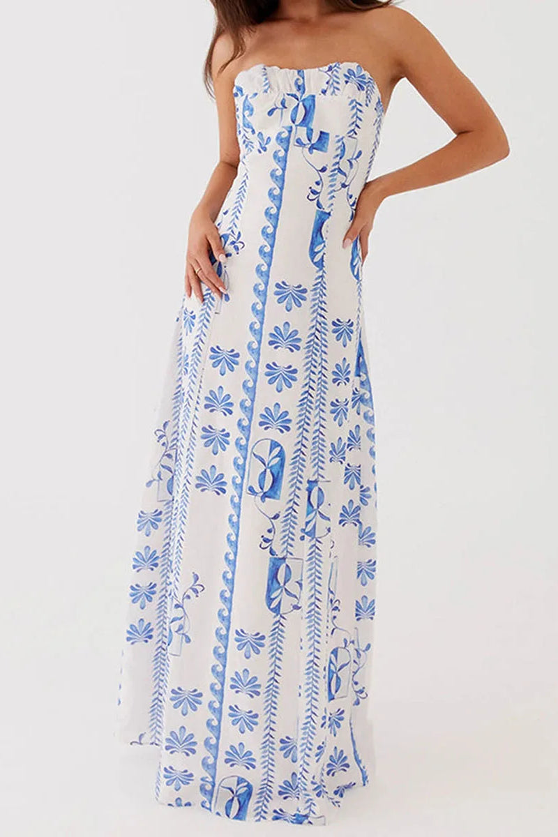 Off Shoulder Edition Aline Maxi Floral Dress