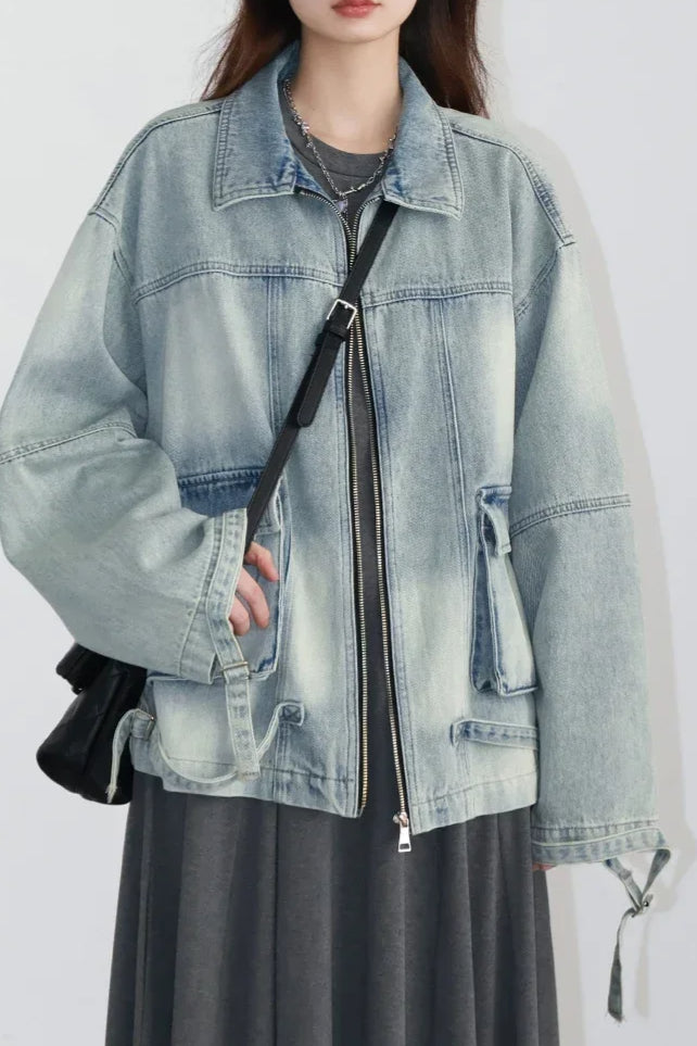 Casual Blue Denim Jacket