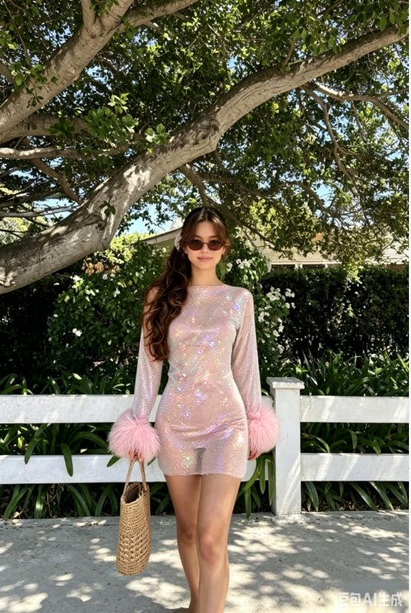 Sheer Mesh Dress