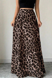 High Waist A Line Maxi Skirt