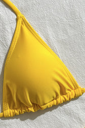 Mesh Hollow Out Drawstring Tie Three Piece Swim Set