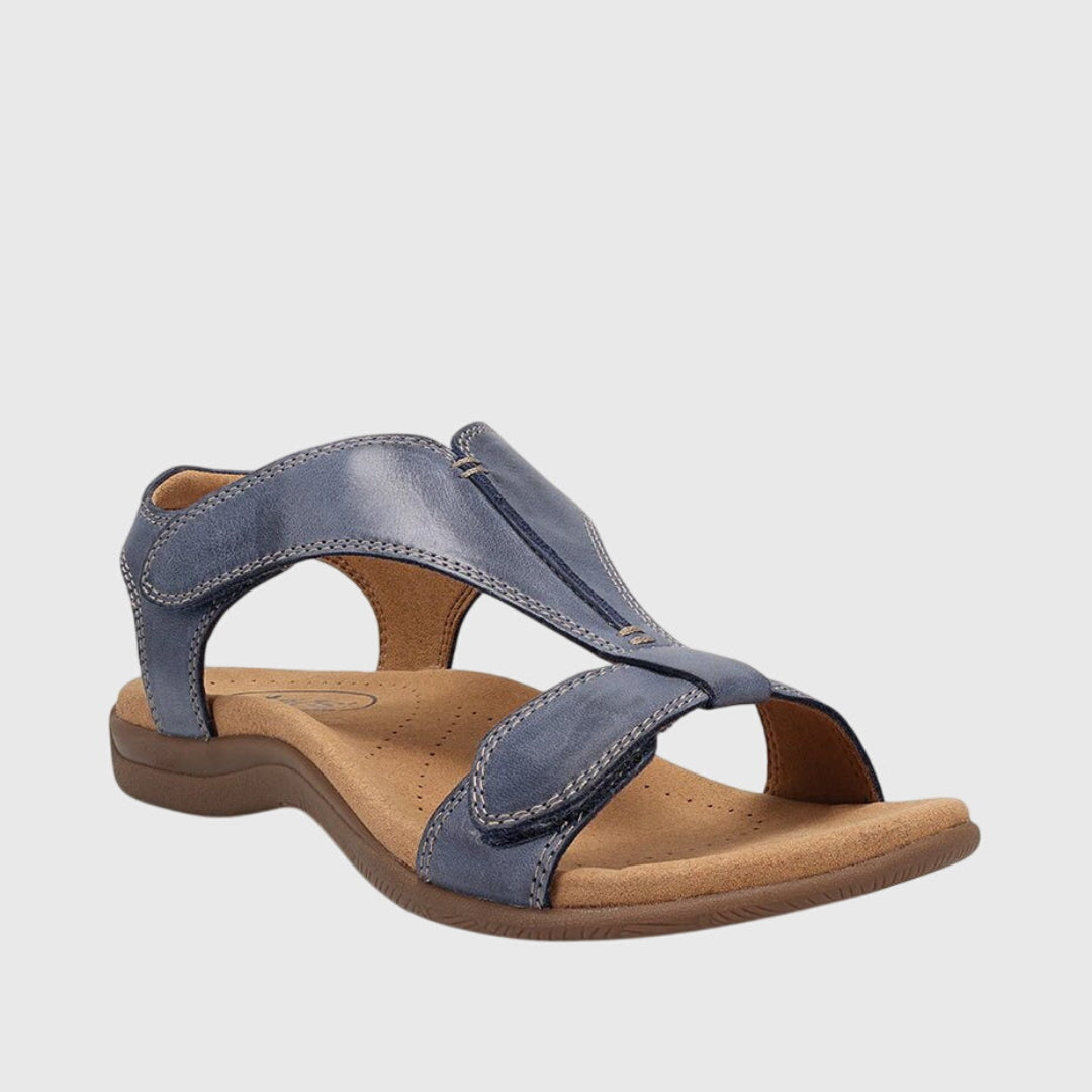 T-Strap Open Toe Ankle Strap Flat Sandals 5
