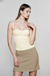 Open Back Satin Cami Top