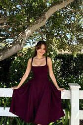 Sleeveless Cami Midi Work Dress