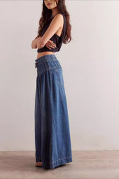 Ruched Denim Jeans