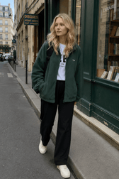Letter Print Zip-up Jacket