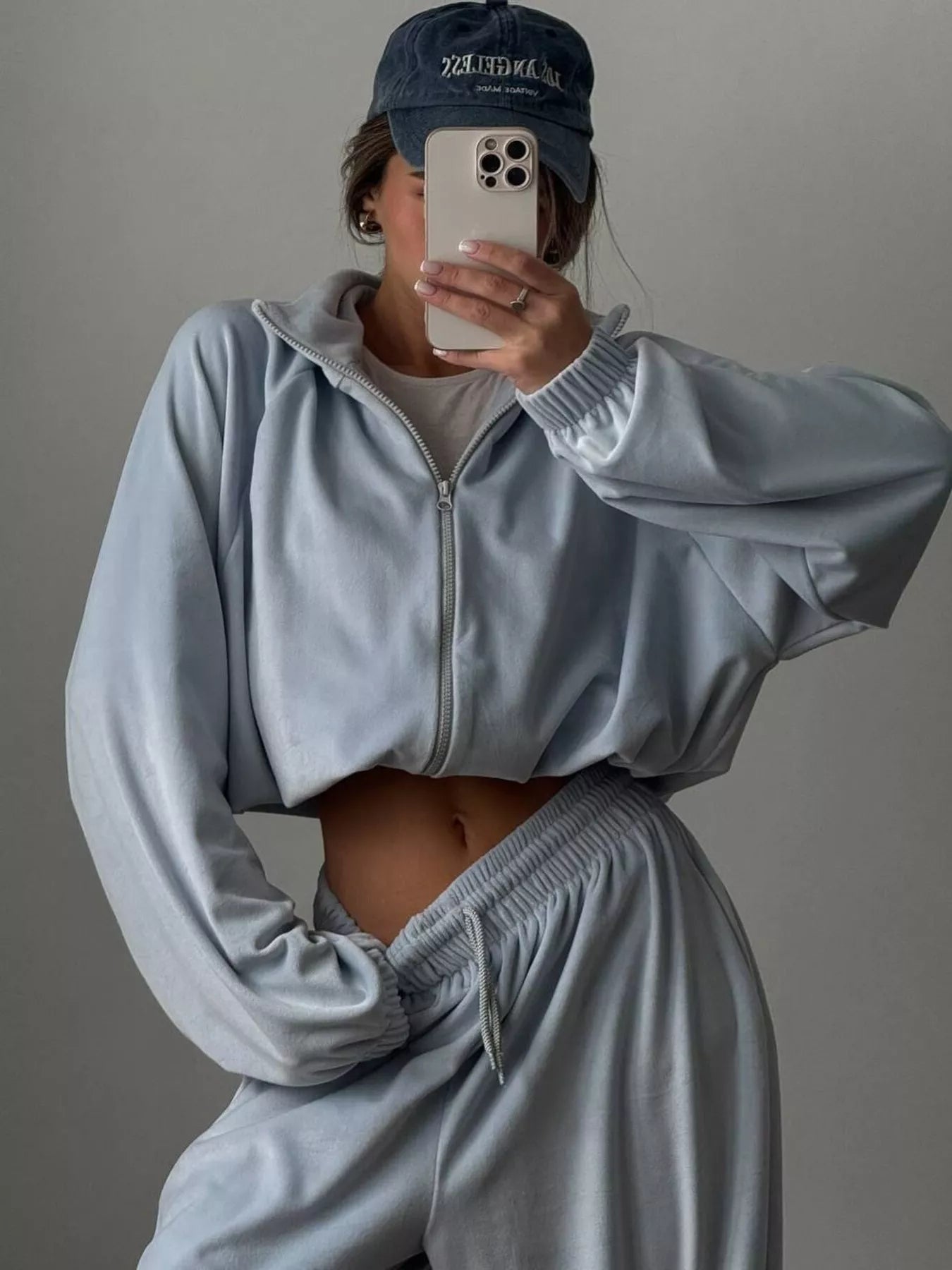 Zip-Up Hoodie and Joggers Set