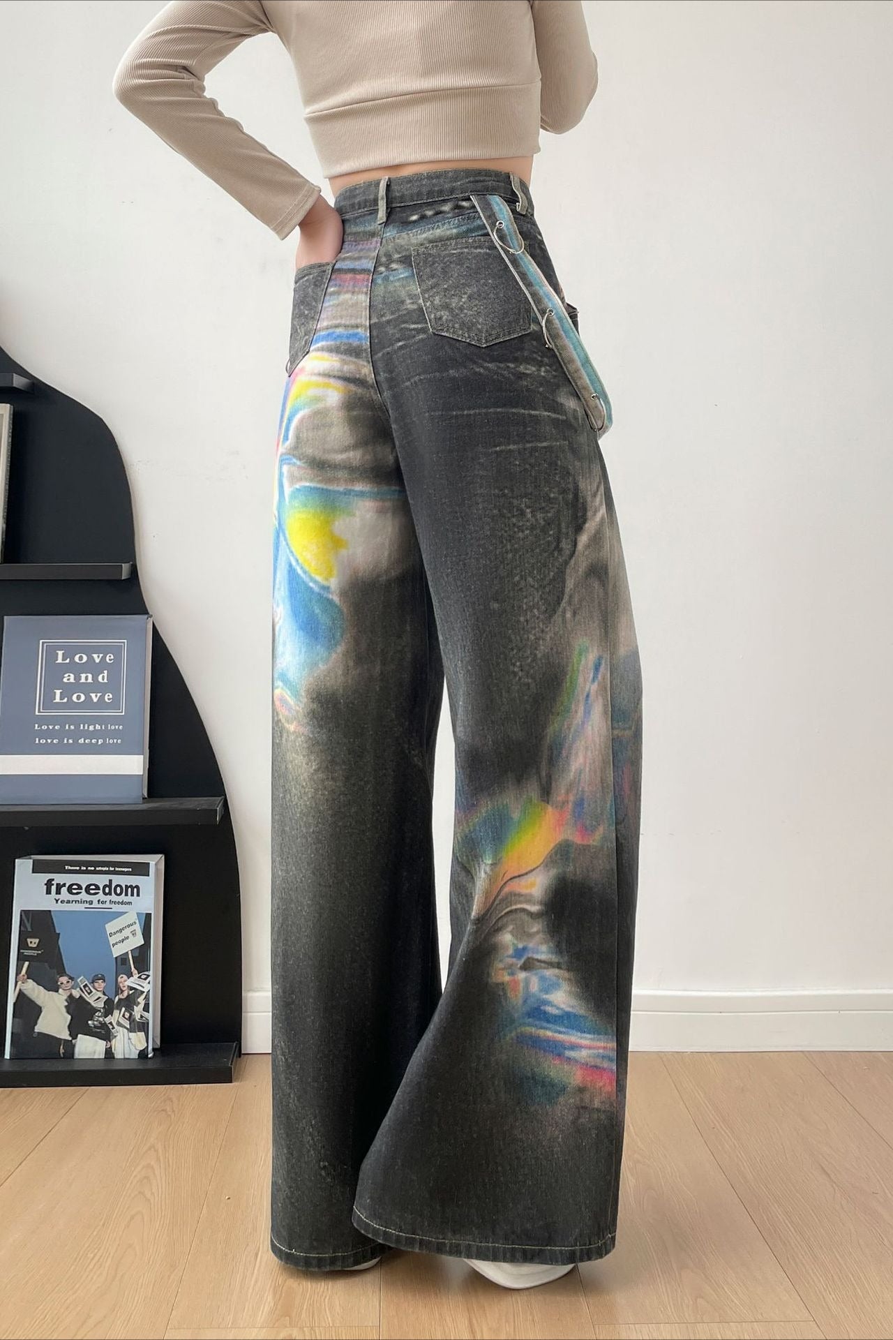 Vintage Washed Denim Jeans