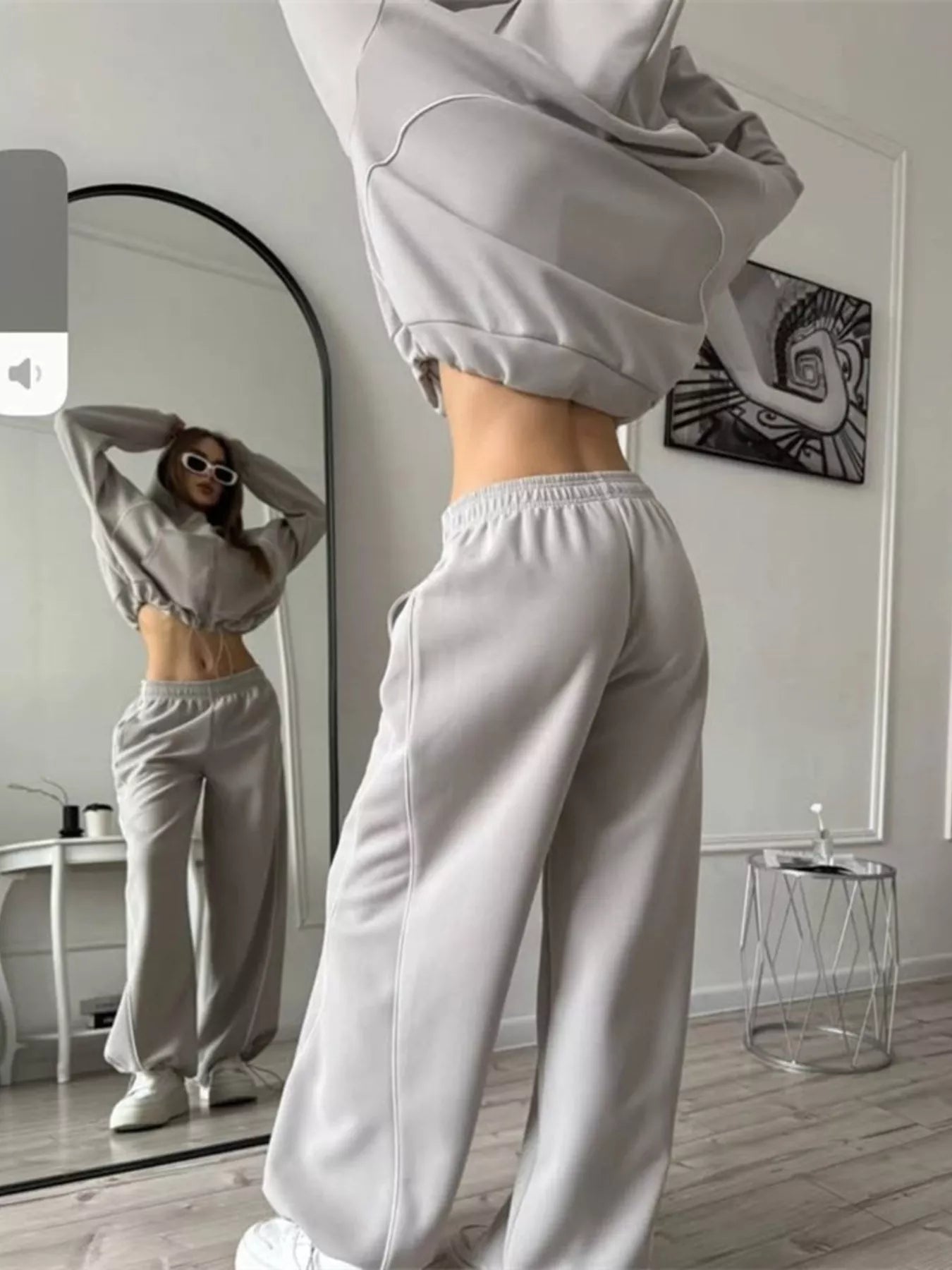 Fleece Zip-Up Hoodie and Joggers Set