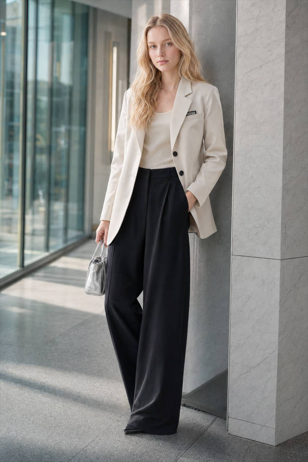 Elegant Long Sleeve Blazer