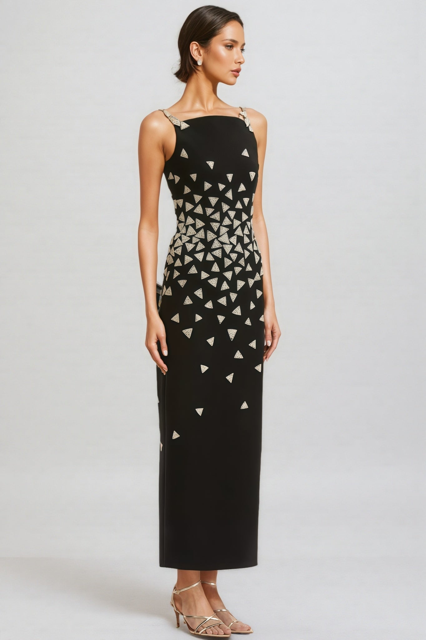 Austin Black Strapless Sequin Maxi Dress - View 2