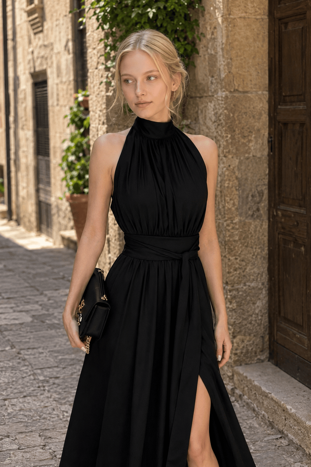Elegant Sleeveless Evening Maxi Dress