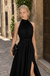 Elegant Sleeveless Evening Maxi Dress