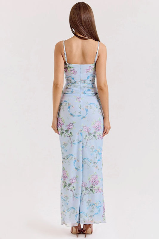 Lace Floral Maxi Dress