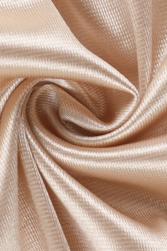 Satin Off Shoulder Ruched High Split Mermaid Maxi Gown