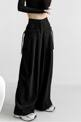 High Waist Fluid Wide Leg Pants