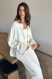 Long Sleeve Cardigan Cami Skirt Knit Set