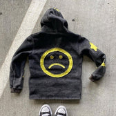 Vintage Patchwork Graphic Print Hoodie