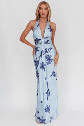 Bodycon Floral Maxi Dress