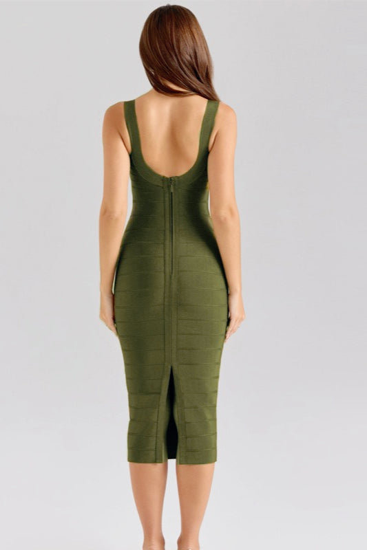 Slinky Edition Strap Bodycon Maxi Birthday Dress
