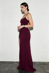 Y2K Cami High Slit Slim Bodycon Dress