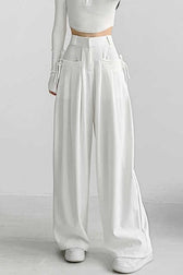 High Waist Fluid Wide Leg Pants