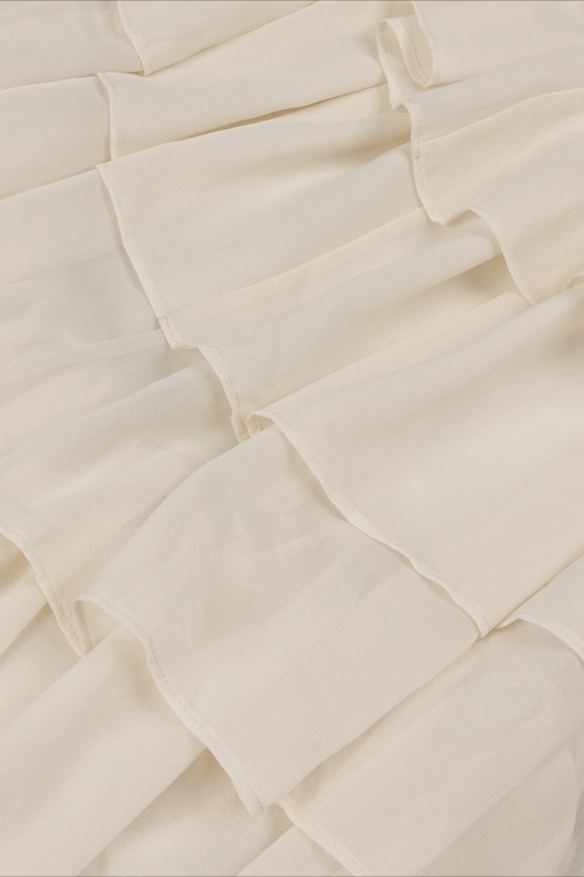 Chiffon Strapless Ruffle Corset Tiered Maxi Prom Dress