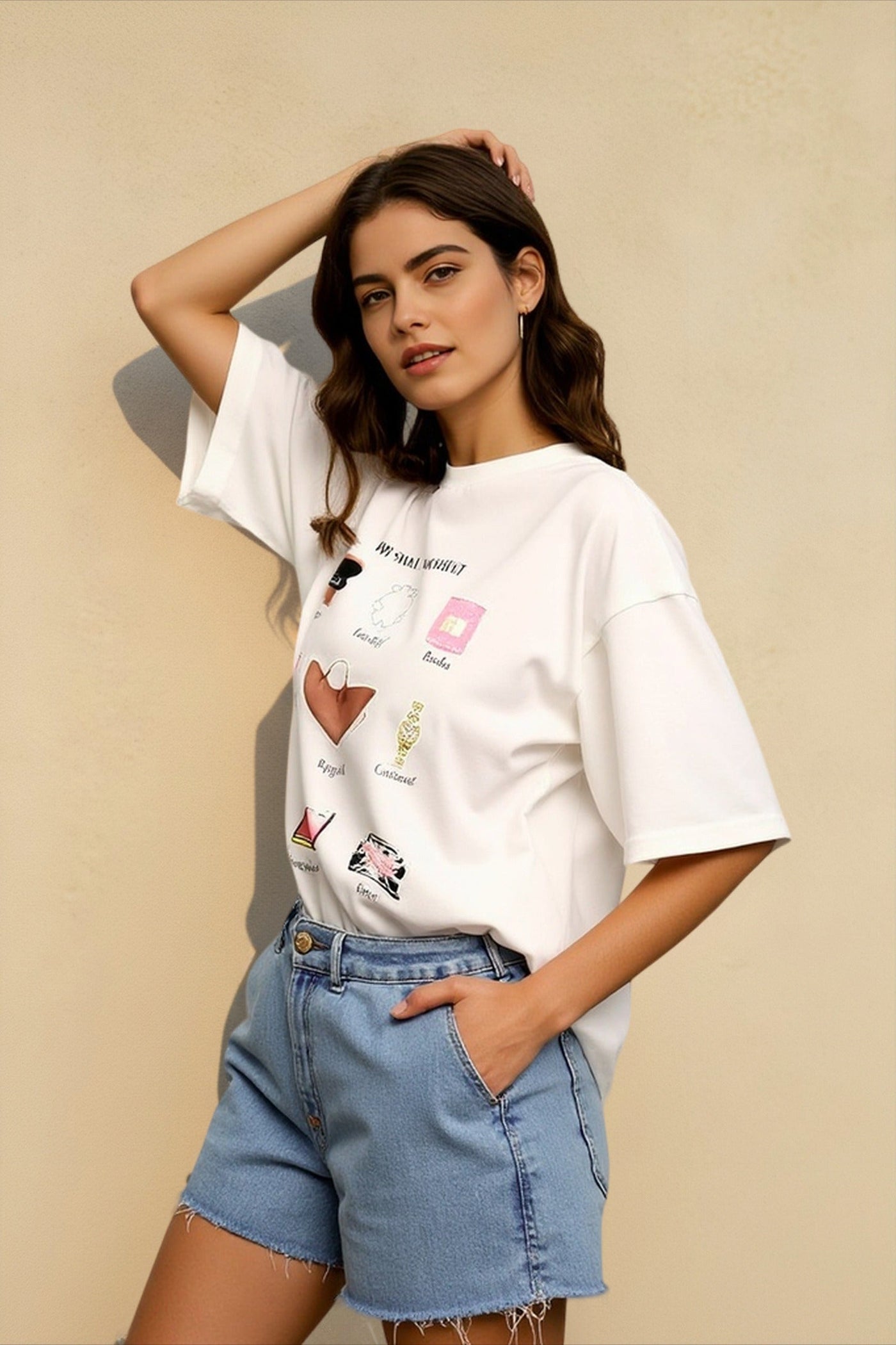 Oversized Cotton Graphic T-shirts