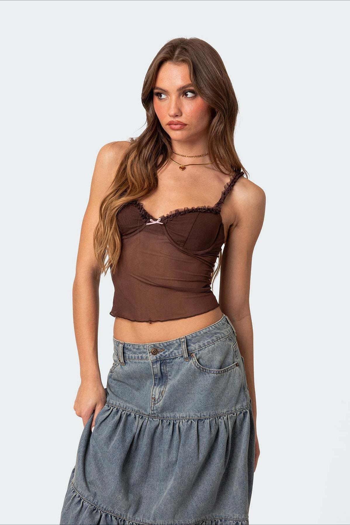 Scallop Lace Fitted Cami Top
