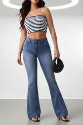 High-Waist Denim Jeans