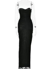 Eden Sleeveless Mesh Maxi Dress 5