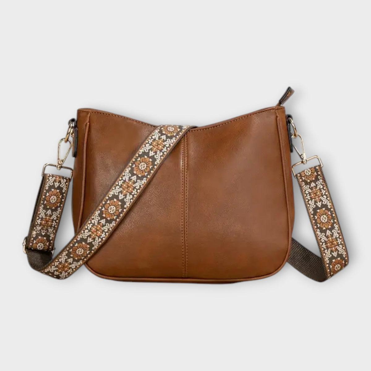 Embroidered Guitar Strap Crossbody Bag
