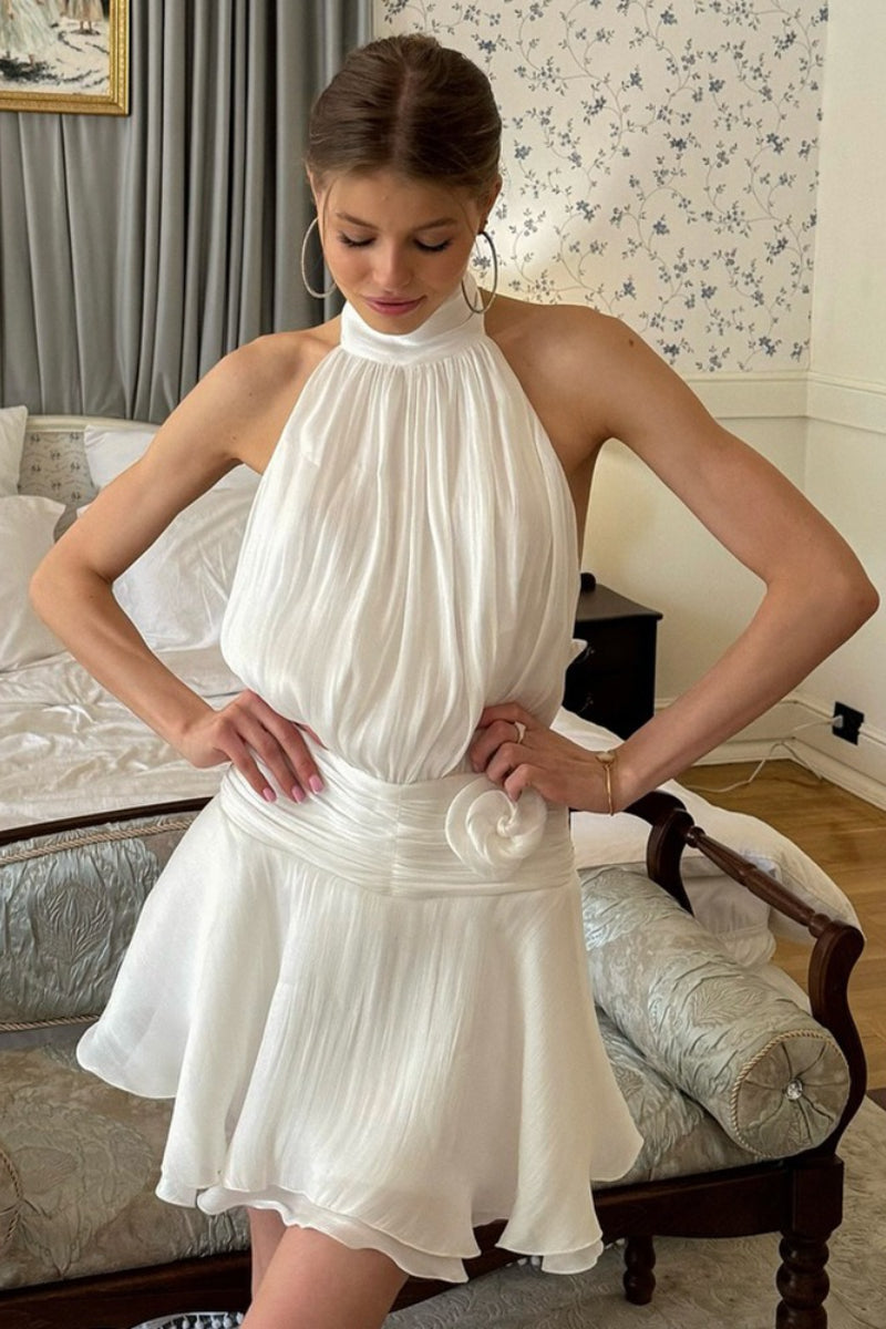 Backless Halter-Neck Dress